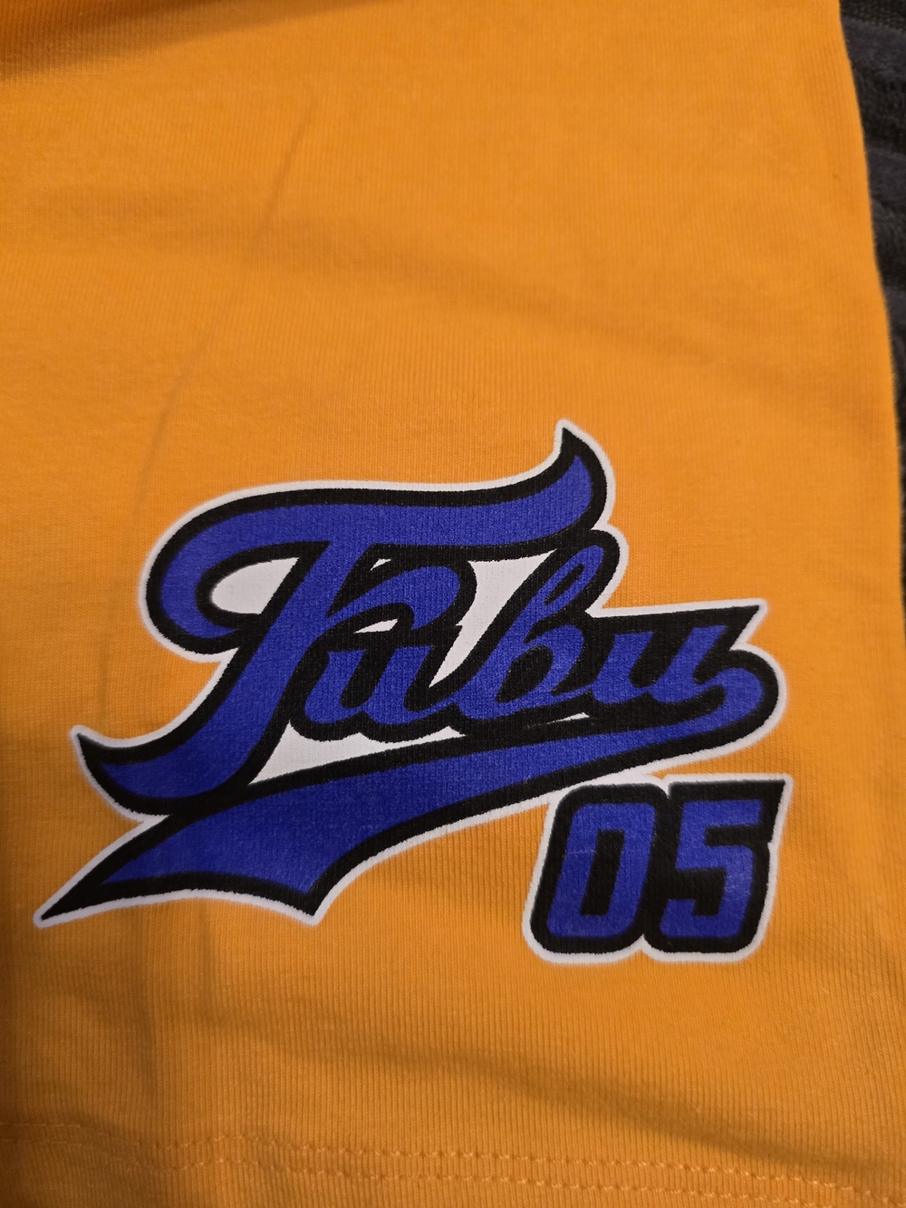 FUBU Orange 05 Graphic Athletic Biker Shorts Size Small Y2K Retro
